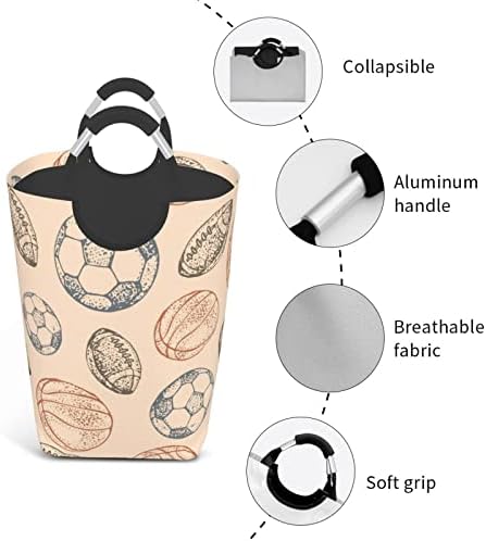 Football Foldable Laundry Hamper