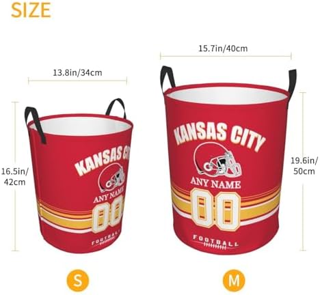 Personalized Football-Style Laundry Hamper