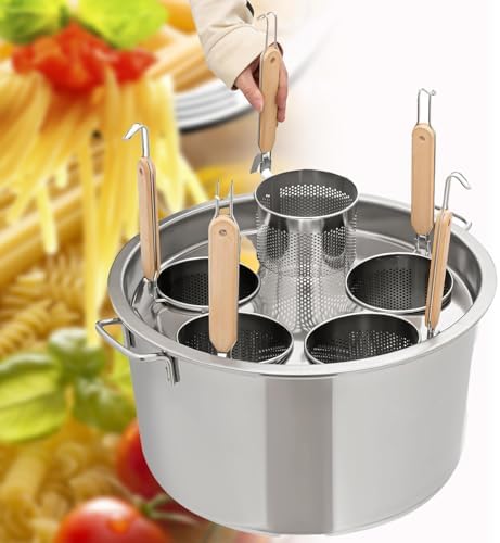 Premium Stainless Steel Pasta Cooker Set for Home Use