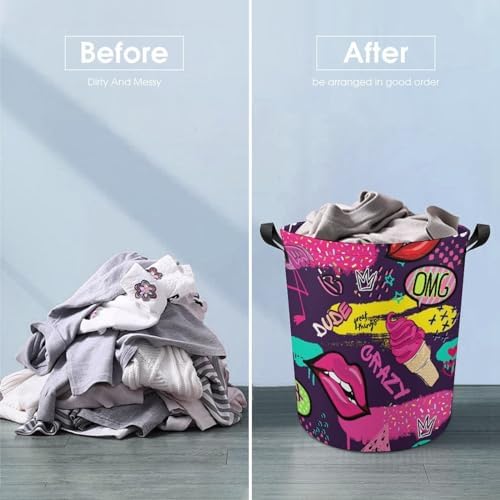 Cool Lips Ice Cream Laundry Hamper - Easy Storage Solution