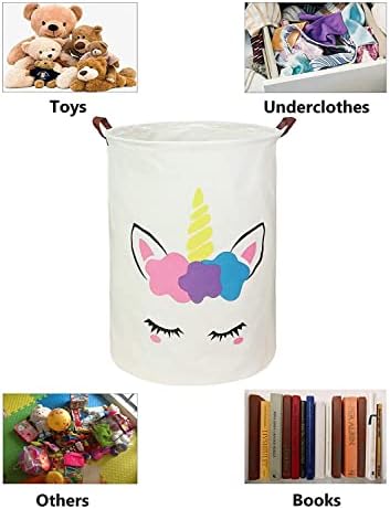 Cute Elephant Gradient Large Laundry Basket Custom Name Foldable Clothes Bag