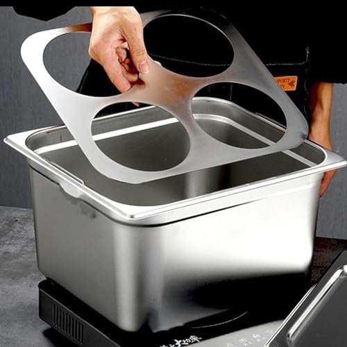 AttreX 4 Holes Square Pot with Colander