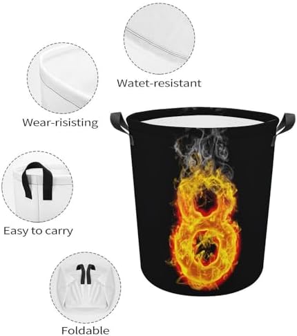 Fire Number 8 waterproof laundry hamper