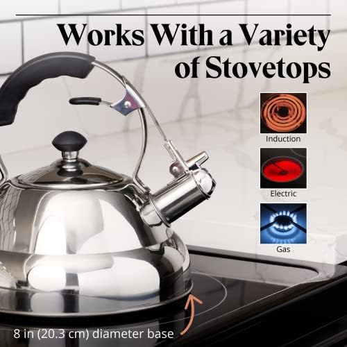 Willow Everett Whistling Tea Kettle - 275 Quart Stovetop