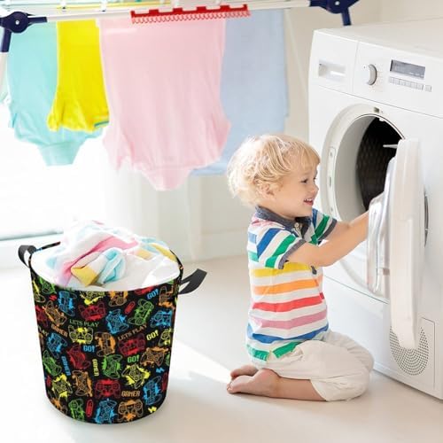 Game ThemeBEST Laundry Basket Stylish Storage for Gamers Boys More