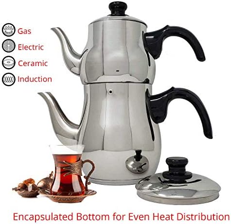 LavoHome Turkish Double Tea Kettle 11L