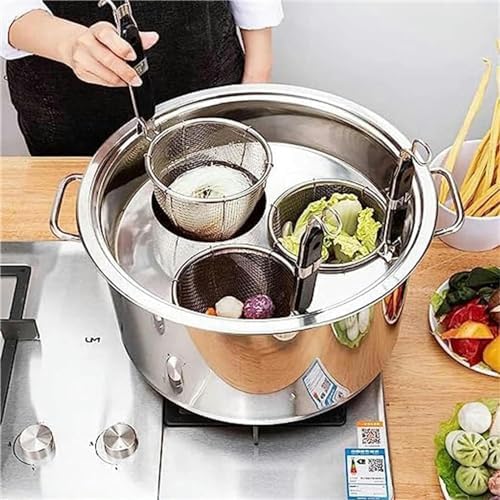 Wzglod 3 4 5 Hole Pasta Pot Cooker with Insert Set