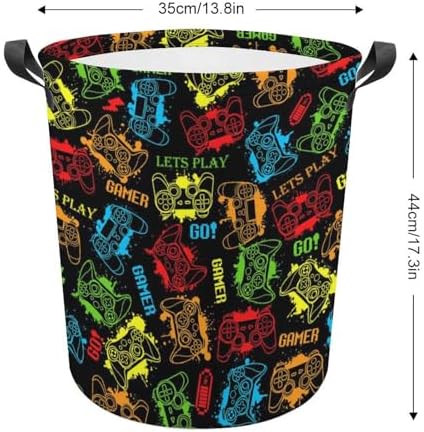 Game ThemeBEST Laundry Basket Stylish Storage for Gamers Boys More