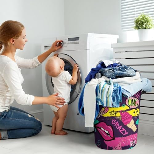 Cool Lips Ice Cream Laundry Hamper - Easy Storage Solution