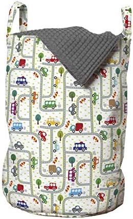 Vibrant Design Car Laundry Bag with Two Handles