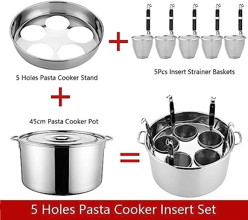 UNbit outstanding 345 Holes Stainless Steel Pasta Cooker Pot Set