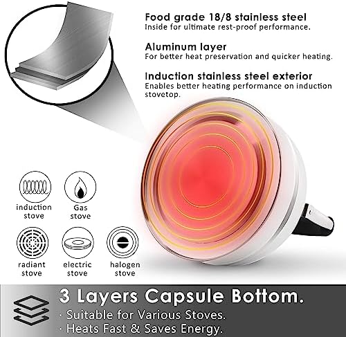 Rorence 3 Quart Stainless Steel Tea Kettle by Home Kitchen