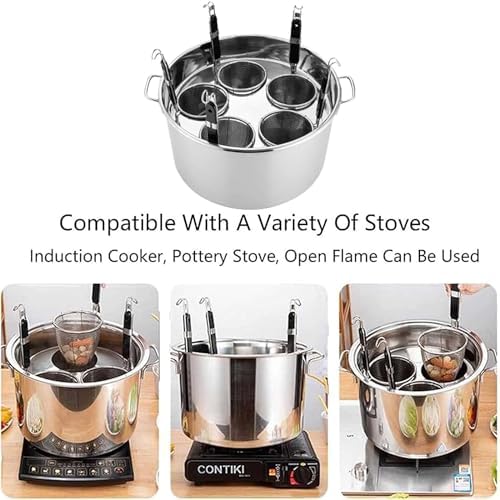 Stainless Steel Pasta Multi-Purpose Pot steamer with Basket and Lid