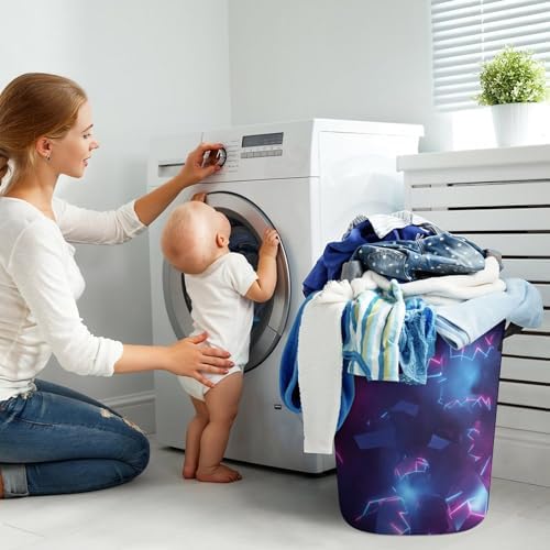 MEIKKO Retro video game laundry hamper with easy carry handles