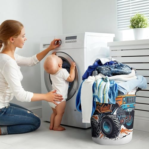 Monster Truck Laundry Hamper