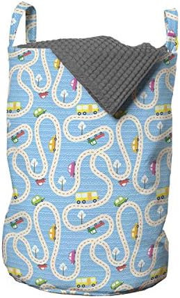 Ambesonne Cartoon Activity Laundry Bag