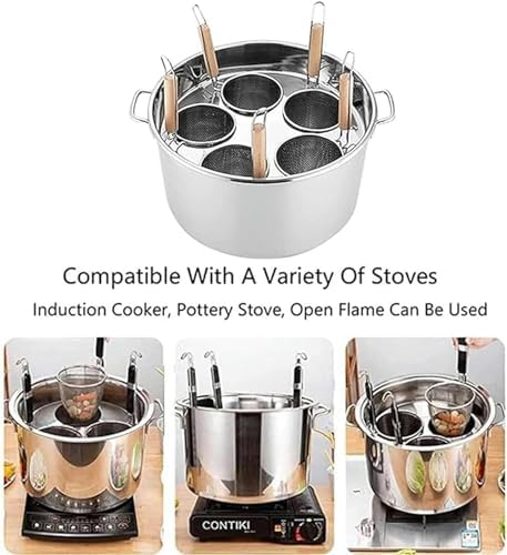 Wzglod Commercial Spaghetti Pasta Cooker Set5 Holes Durable Efficient Commercial Kitchen Tool
