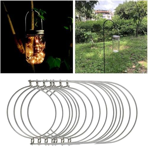 Premium Stainless Steel Mason Jar Wire Hangers Hanging Cables for Mason Jars