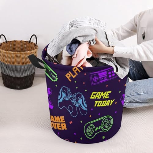Game Seamoose Patterned Storage Basket for Kids and Adults