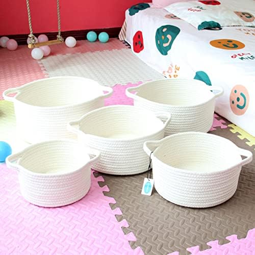 5-Piece Storage Basket Set for Laundry