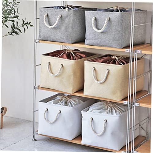 Yellow Foldable Laundry Basket with Handle and Drawstring