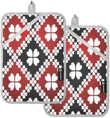 Shamrock Clover Potholder Set