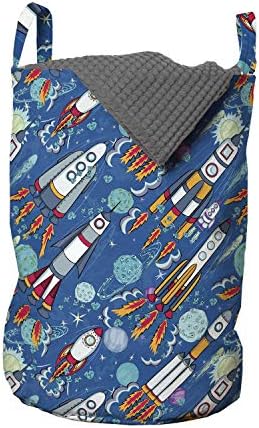 Eco-Printed Spaceship Laundry Bag