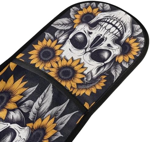 Halloween Skull Thermal Oven Mitts for Cooking Baking