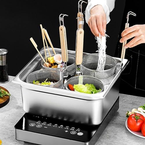 Stainless Steel 6-Piece Pasta Cooker Set for Restaurant Use