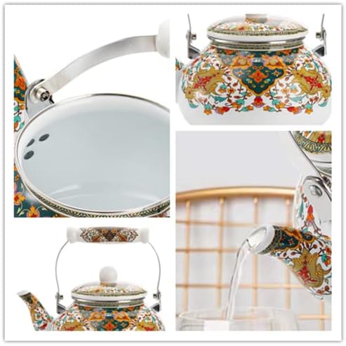Lyellfe 26 Quart Enamel Tea Kettle
