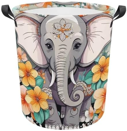 Cartoon Elephant Laundry Hamper