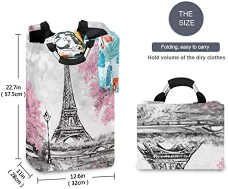 Large Water-Proof Collapsible Handle laundry hamper for Home Kitchen
