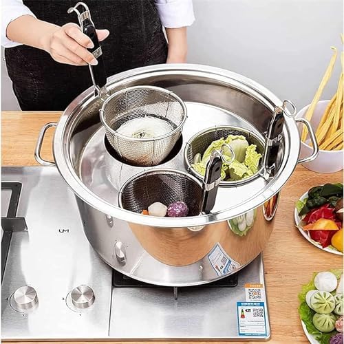 Stainless Steel Pasta Pot with 345 Holes for Cooking Straining