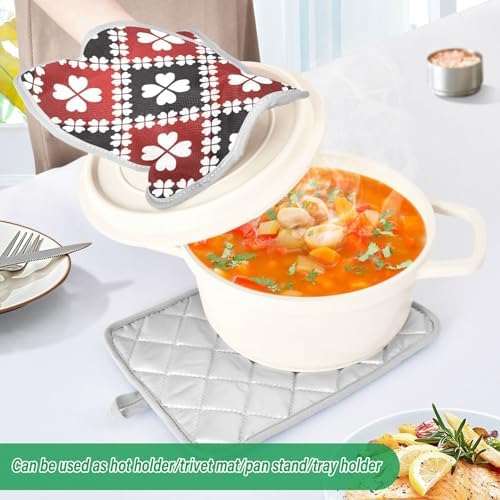 Shamrock Clover Potholder Set