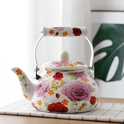 Your Home OLYTARU Enamel Teapot Floral