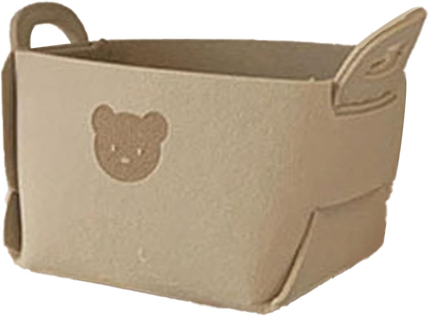 Felt Bear Storage Basket for Home