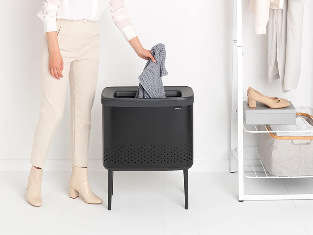 Brabantia Bo Laundry Hamper Matt Black 16 Gal 1