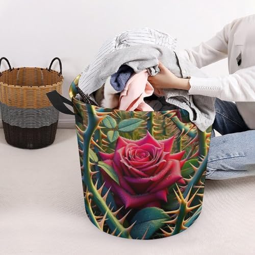 Rose Among Thorns Multi-Functional Laundry Hamper