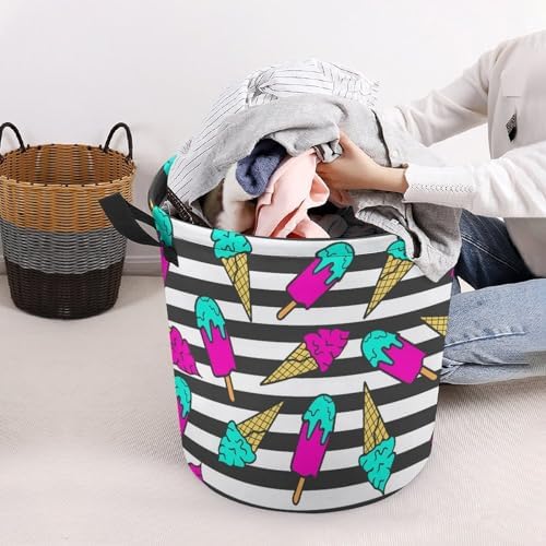 Compact Colorful Summer Laundry Hamper