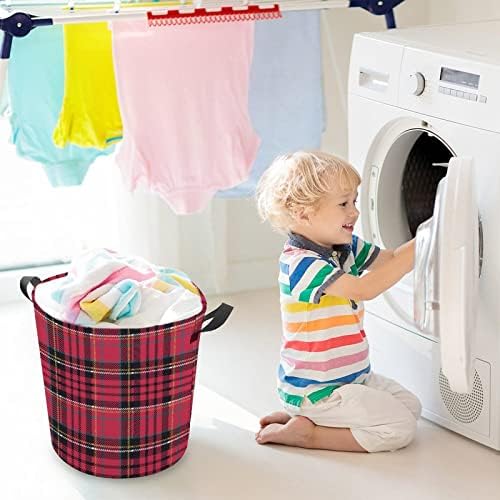 MEIKKO Christmas Plaid Storage Hamper