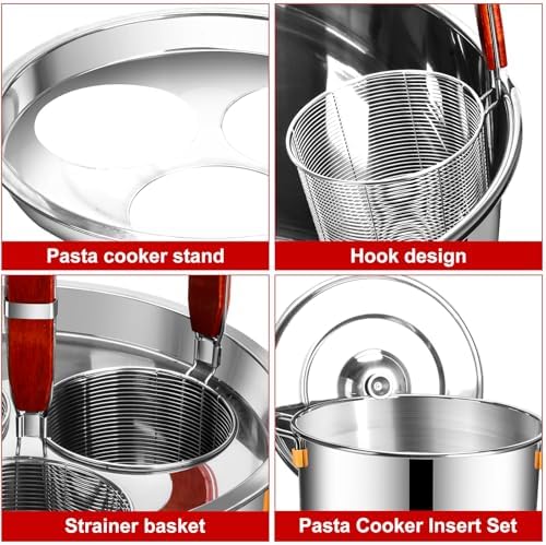 Pasta Cooker Set with Strainer Basket