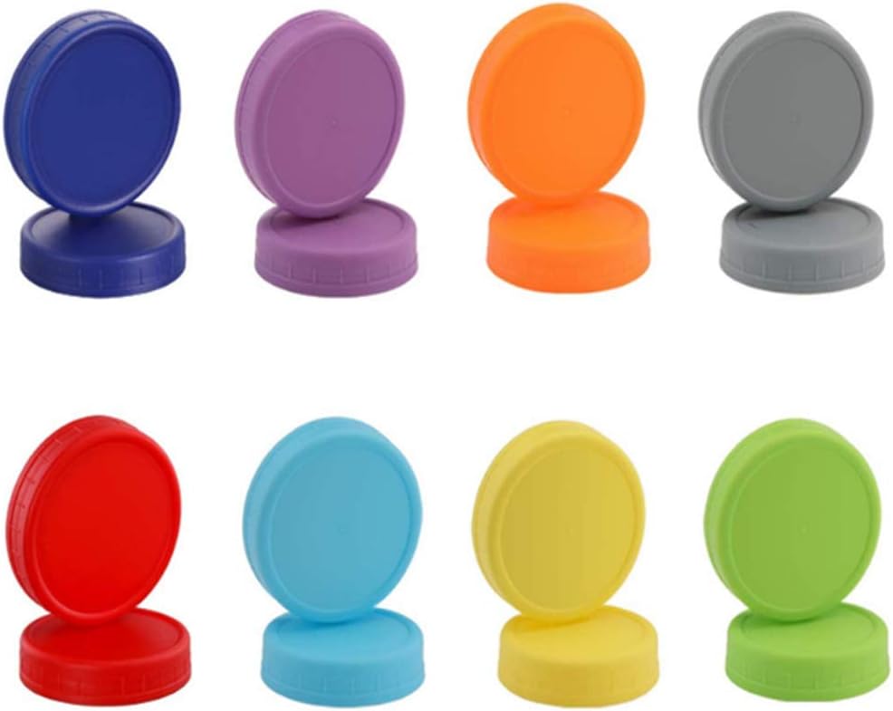 22pcs WIDE MOUTH Mason Jar Lids for CANNING FOOD STORAGE Yellow