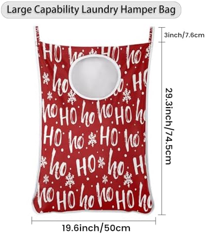 Festive Hanging Laundry Hamper for Space-Saving Storage