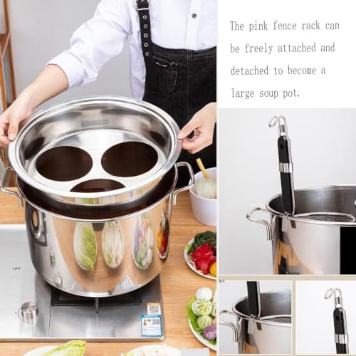 Pasta Cooker with 3 Strainer Baskets Set