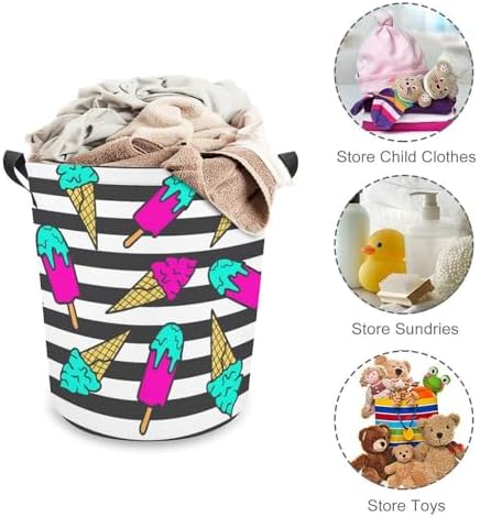 Compact Colorful Summer Laundry Hamper