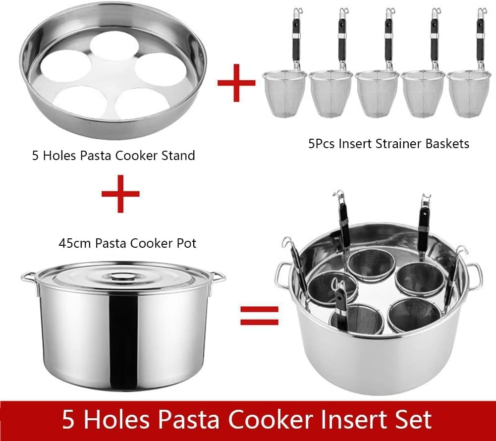 UNbit outstanding 345 Holes Stainless Steel Pasta Cooker Pot Set