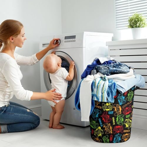 Game ThemeBEST Laundry Basket Stylish Storage for Gamers Boys More