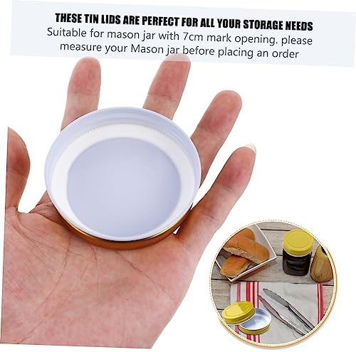 24-Piece Mason Jar Lids - Heat-Resistant Protective