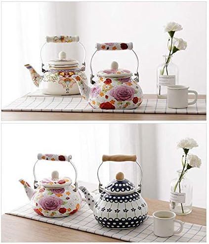 Your Home OLYTARU Enamel Teapot Floral