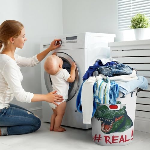 MEIKKO Dinosaur Head 3D Glasses Laundry Hamper